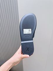 Okify Louis Vuitton Portofino Dark Blue Men Slides - 2
