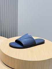 Okify Louis Vuitton Portofino Dark Blue Men Slides - 3