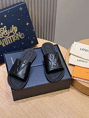 Okify Louis Vuitton Portofino Black Men Slides - 1