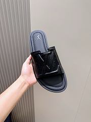 Okify Louis Vuitton Portofino Black Men Slides - 5