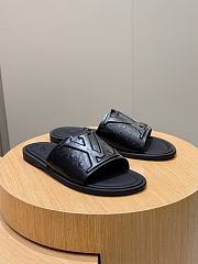 Okify Louis Vuitton Portofino Black Men Slides - 2
