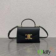 Okify Celine Teen Nino Bag In Patent Calfskin In Black 20.5x13x8cm - 1