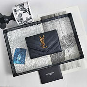 Okify YSL Envelope Black Small Wallet 13x9x3cm - 1