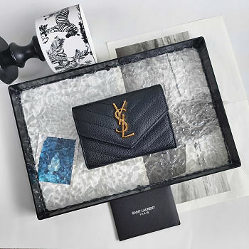 Okify YSL Envelope Black Small Wallet 13x9x3cm