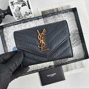 Okify YSL Envelope Black Small Wallet 13x9x3cm - 3