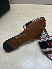 Okify Dior Dway Black Flower Women Slides - 2