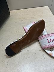 Okify Dior Dway Pink Flower Women Slides - 2