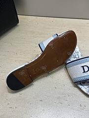 Okify Dior Dway Blue Flower Women Slides - 2