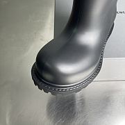 Okify Balenciaga Steroid Black Round Toe Boots Unisex - 2