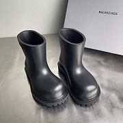 Okify Balenciaga Steroid Black Round Toe Boots Unisex - 3