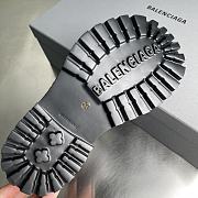 Okify Balenciaga Steroid Black Round Toe Boots Unisex - 4