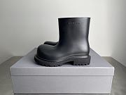 Okify Balenciaga Steroid Black Round Toe Boots Unisex - 1