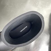 Okify Balenciaga Steroid Black Round Toe Boots Unisex - 6