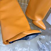 Okify Givenchy Shark Brown Long Women Boots 9cm - 6