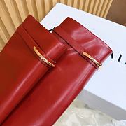 Okify Givenchy Shark Red Long Women Boots 9cm - 5