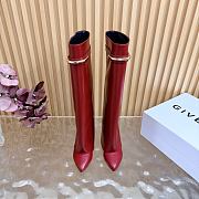 Okify Givenchy Shark Red Long Women Boots 9cm - 4