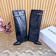 Okify Givenchy Shark Black Long Women Boots 9cm - 3