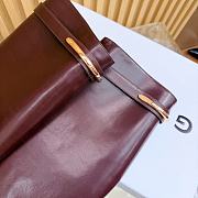 Okify Givenchy Shark Red Burgundy Long Women Boots 9cm - 6
