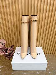 Okify Givenchy Shark Beige Long Women Boots 9cm - 3