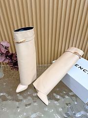 Okify Givenchy Shark Beige Long Women Boots 9cm - 2