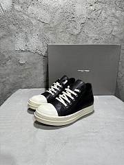 Okify Rick Owens 2023SS Black Low Top Kid Sneakers 28781 - 1