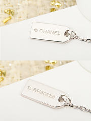 Okify CC Number 5 Silver Necklace With Diamond - 3