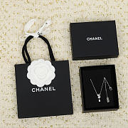 Okify CC Number 5 Silver Necklace With Diamond - 2