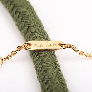 Okify VCA Flower Rose Gold Bracelet With Pink Bud  - 5