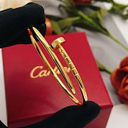 Okify Cartier Gold Nail Bracelet 17 - 3