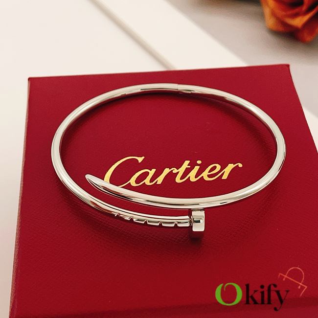 Okify Cartier Silver Nail Bracelet 17 - 1