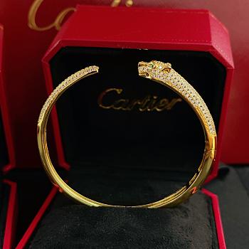 Okify Cartier Leopard Gold Bracelet With Diamond