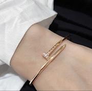 Okify Cartier Rose Gold Nail Bracelet With Diamond 17 - 6
