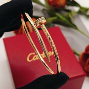 Okify Cartier Rose Gold Nail Bracelet With Diamond 17 - 5