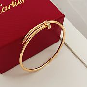 Okify Cartier Rose Gold Nail Bracelet With Diamond 17 - 4