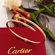 Okify Cartier Rose Gold Nail Bracelet With Diamond 17 - 2