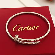 Okify Cartier Silver Nail Bracelet With Diamond 17 - 1