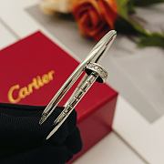 Okify Cartier Silver Nail Bracelet With Diamond 17 - 6