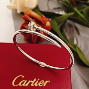 Okify Cartier Silver Nail Bracelet With Diamond 17 - 3