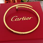 Okify Cartier Gold Nail Bracelet With Diamond 17 - 5