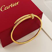 Okify Cartier Gold Nail Bracelet With Diamond 17 - 4
