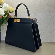 Okify Fendi Peekaboo ISeeU Bag Black 33x25x13cm - 5
