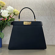 Okify Fendi Peekaboo ISeeU Bag Black 33x25x13cm - 3