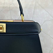 Okify Fendi Peekaboo ISeeU Bag Black 33x25x13cm - 2