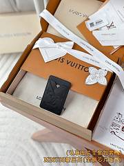 Okify Louis Vuitton Black Magnet Card Holder 9.5x6.5x0.5cm 1 - 4