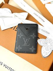 Okify Louis Vuitton Black Magnet Card Holder 9.5x6.5x0.5cm 2 - 5