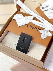 Okify Louis Vuitton Black Magnet Card Holder 9.5x6.5x0.5cm 2 - 3