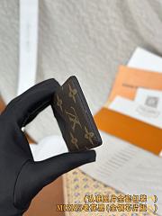 Okify Louis Vuitton Black And Brown Magnet Card Holder 9.5x6.5x0.5cm - 2