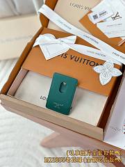 Okify Louis Vuitton Brown And Green Magnet Card Holder 9.5x6.5x0.5cm - 5