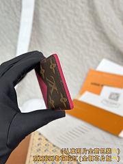 Okify Louis Vuitton Brown And Pink Magnet Card Holder 9.5x6.5x0.5cm - 5