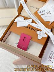 Okify Louis Vuitton Brown And Pink Magnet Card Holder 9.5x6.5x0.5cm - 3